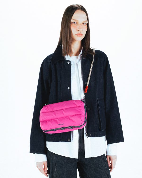 Topologie Bottle Sacoche Large Pink Matt Coated Flaschentasche