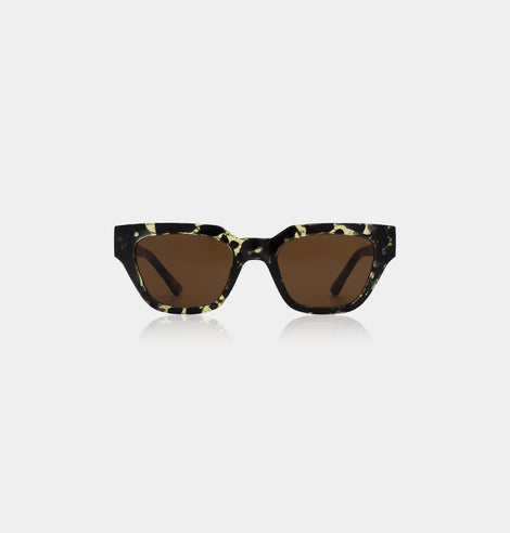 A.KJAERBEDE KAWS Yellow Tortoise Sonnenbrille