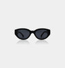 A.KJAERBEDE Winnie Black ovale Sonnenbrille