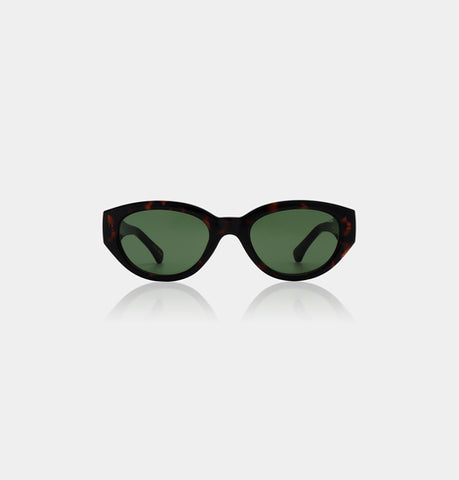 A.KJAERBEDE Winnie Demi Tortoise ovale Sonnenbrille