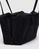 Baggu Nylon Bowler Bag Black – Recycelte Handtasche mit Charm-Schlaufen und Clip-Ring