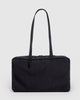 Baggu Medium Nylon Bowler Bag Black – Recycelte, geräumige Handtasche mit Charm-Schlaufen