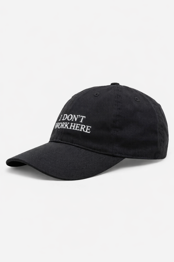 SORRY I DON'T WORK HERE hat (Black)– FØRMPROJEKT
