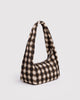 Baggu Small Nylon Meringue Bag Blurred Gingham Brown shoulder bag