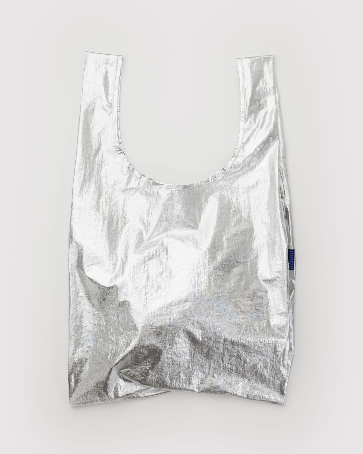 Baggu standard reusable bag,Chrome metallic, Grocery Bag