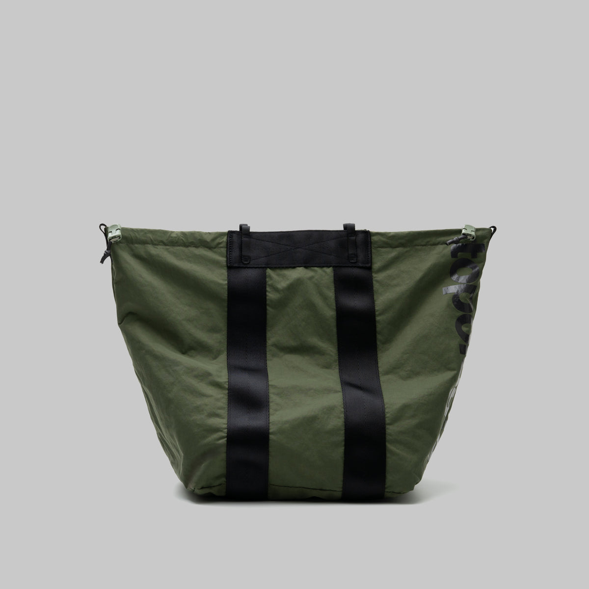 topologie トートバッグ 黒 緑ハンドル topologie(トポロジー)の【LEEオリジナルセット】ループトートバッグ