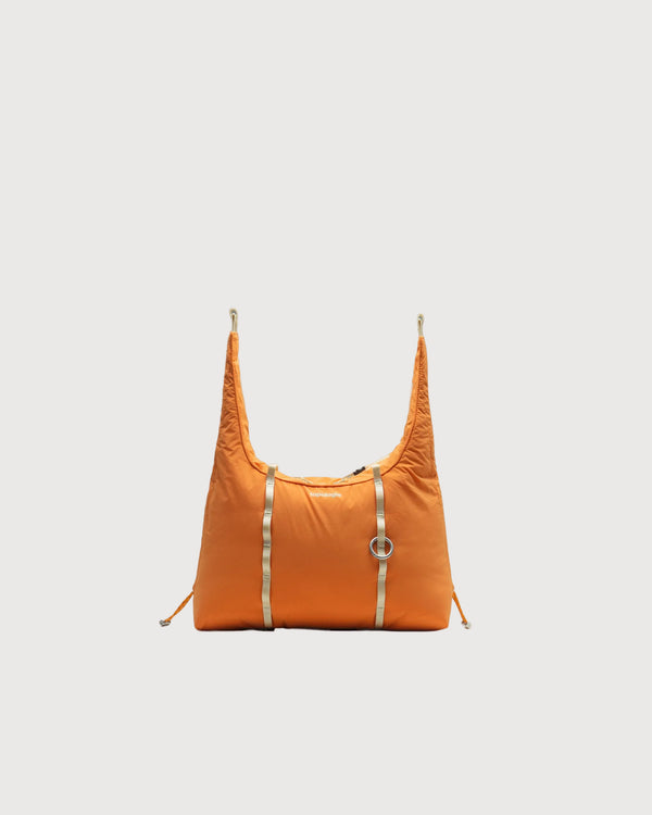 Topologie Cloud Hobo Small Burn Orange Silky hobo bag