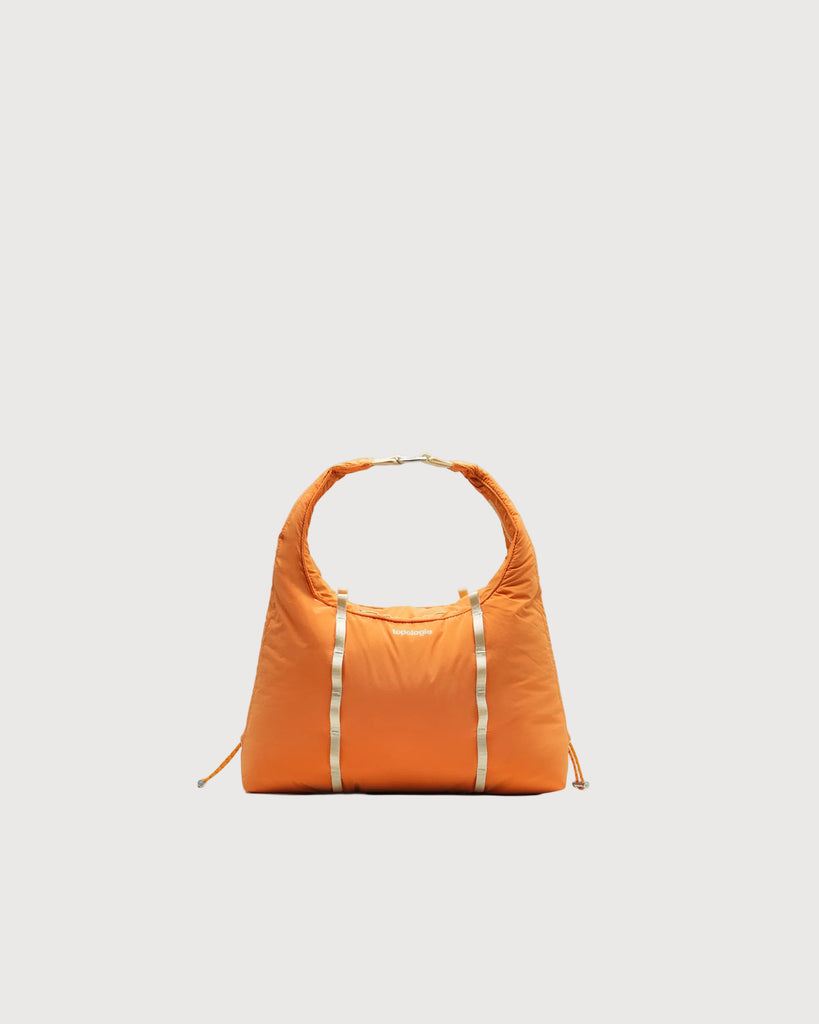 Topologie Cloud Hobo Small Burn Orange Silky hobo bag